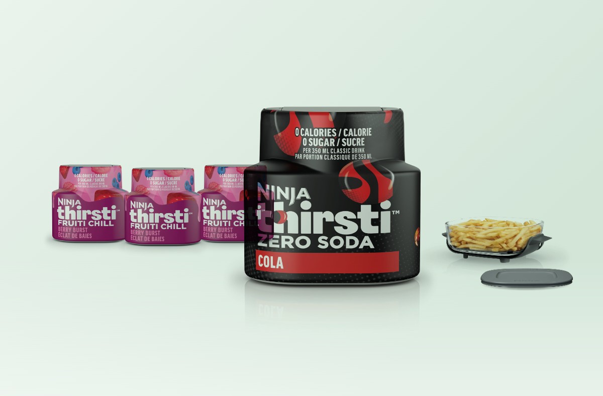 Ninja Thirsti flavored water drops and Crispi container