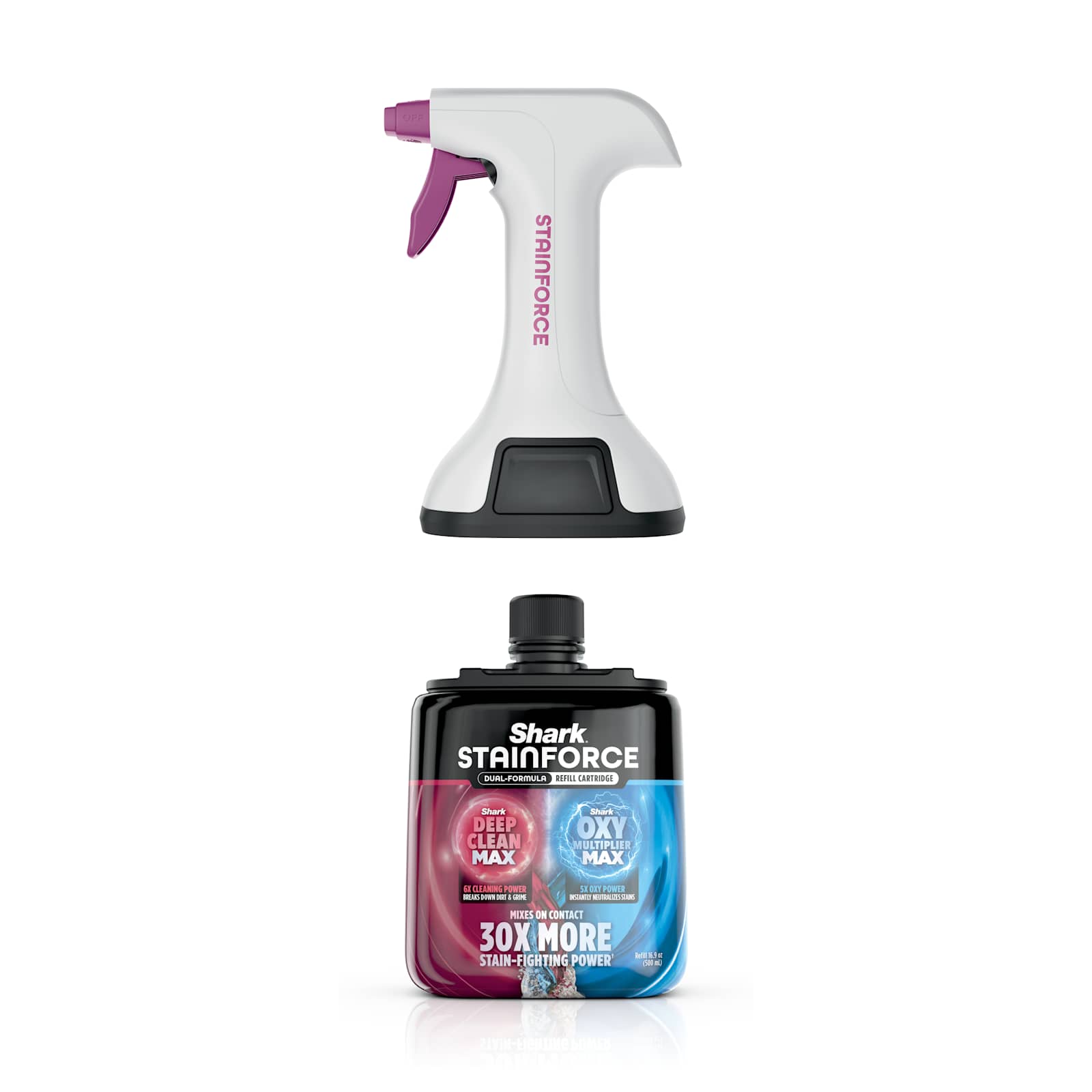 Shark StainForce™ Dual-Formula Refill Cartridge with Reusable Spray Head, 16.9oz