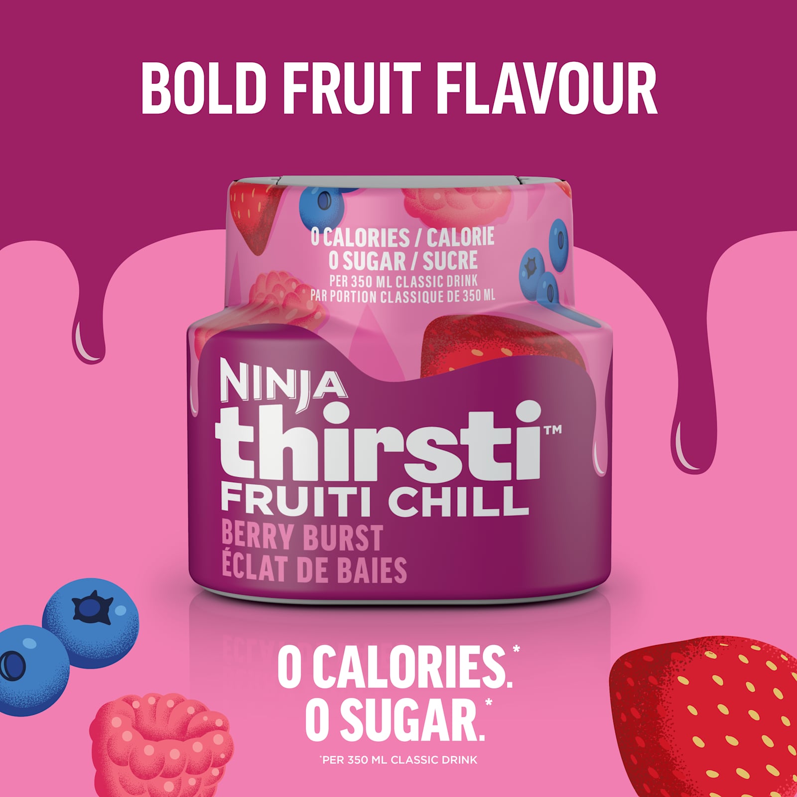 Ninja Thirsti™ VITAMINS Berry Punch Flavoured Water Drops (Sweetened), 3 Pack - image 2