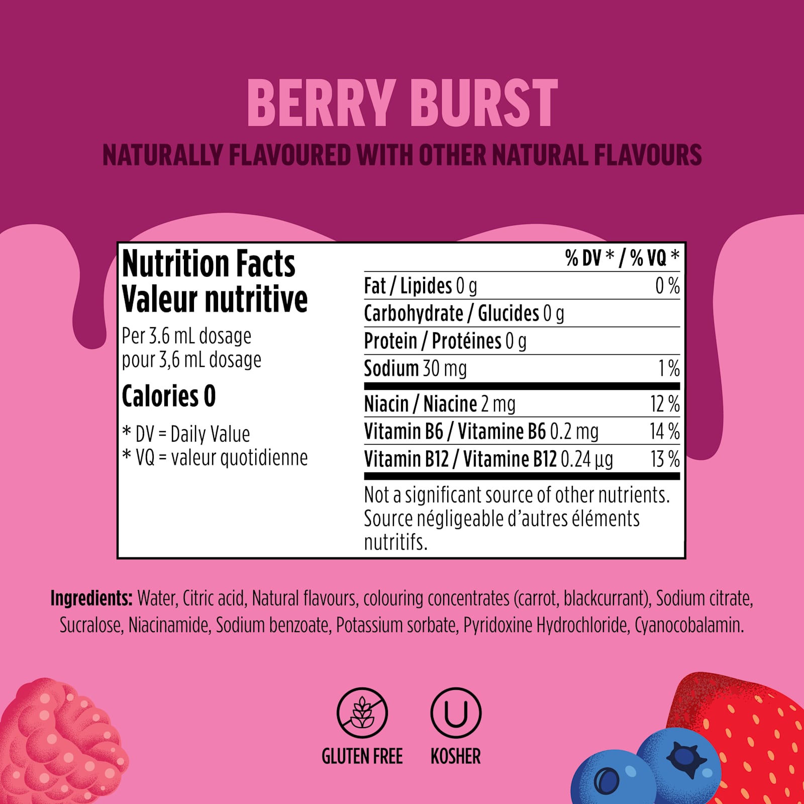 Ninja Thirsti™ VITAMINS Berry Punch Flavoured Water Drops (Sweetened), 3 Pack - image 5