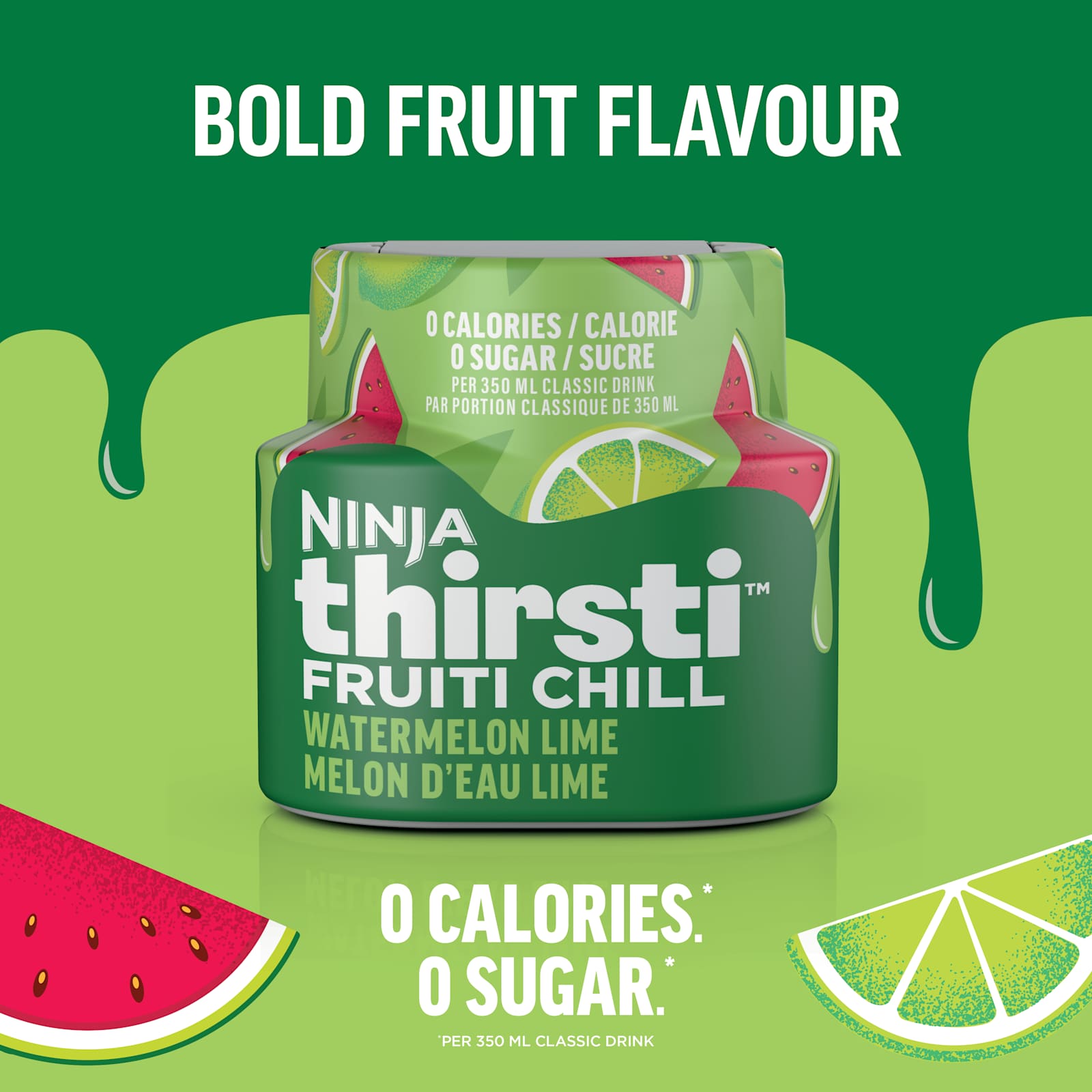 Ninja Thirsti™ HYDRATE Watermelon Lime Flavoured Water Drops (Sweetened), 3 Pack - image 2