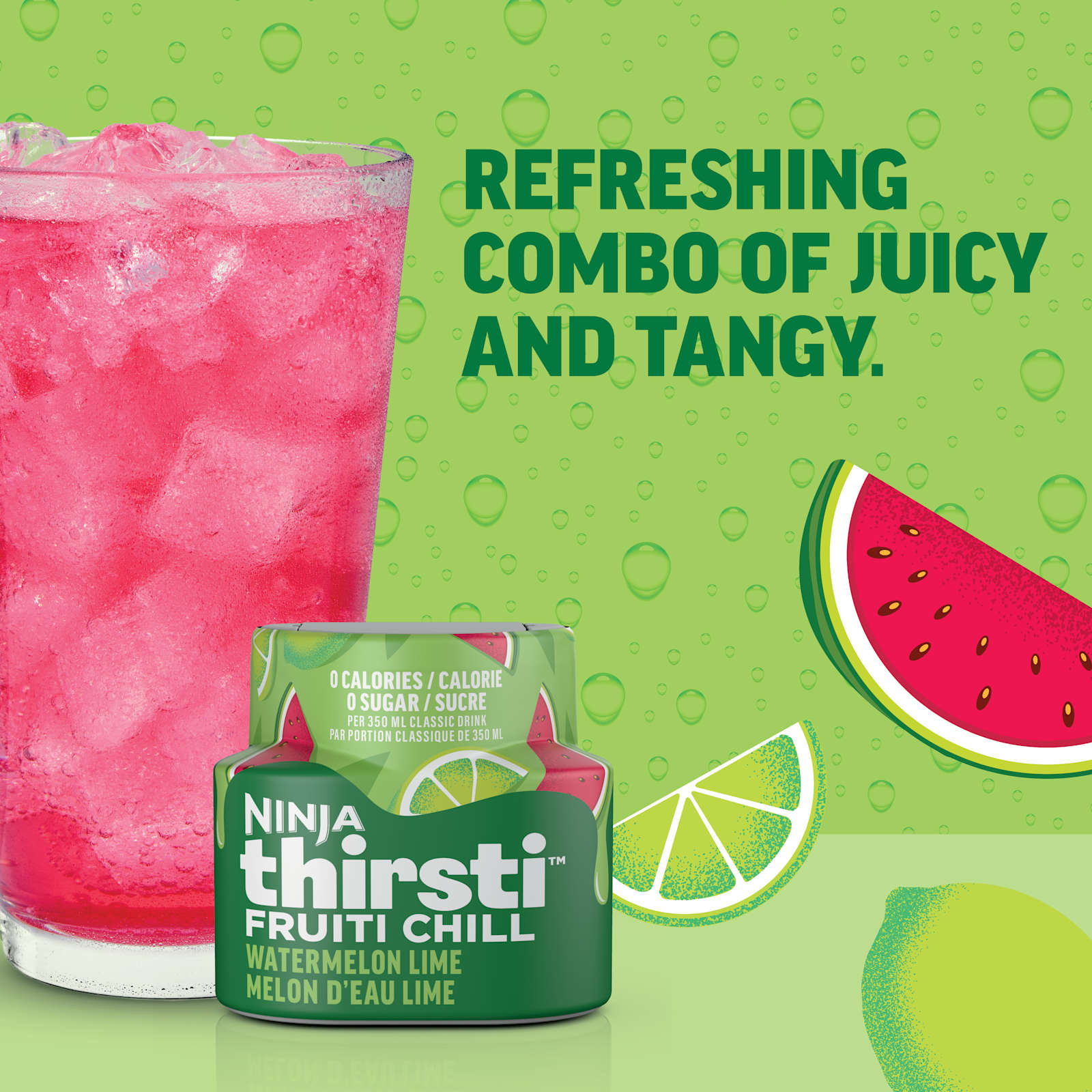 Ninja Thirsti™ HYDRATE Watermelon Lime Flavoured Water Drops (Sweetened), 3 Pack - image 4